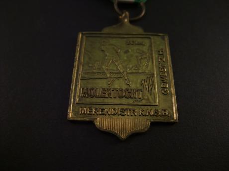 Molentocht schaatstoertocht Merendistrict gewest ZH KNSB ,Hoogmade 1-2-1987 (50 km)